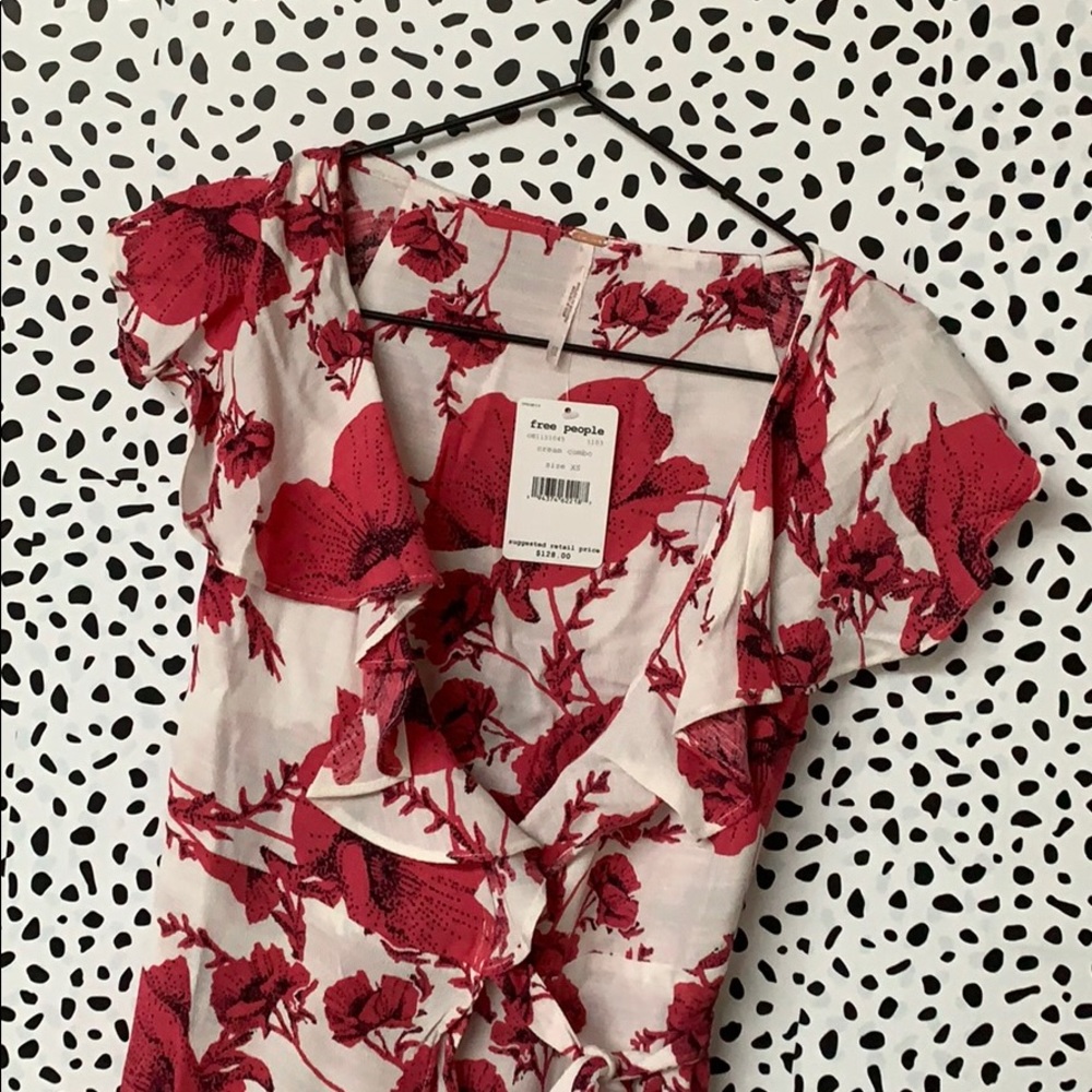 NWT Free People Pink French Quarter Mini Dress - Picture 7 of 9